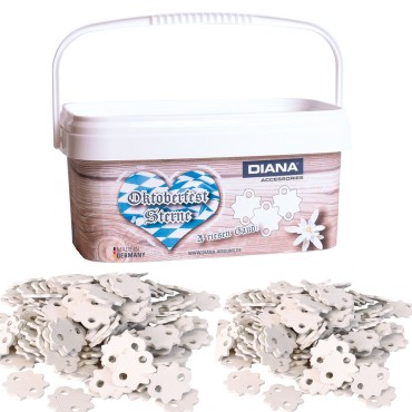 DIANA Oktoberfest clay stars 125 pieces in a bucket to hang up